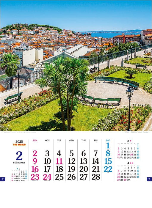 Todan 2025 Wall Calendar The World CL25-1058