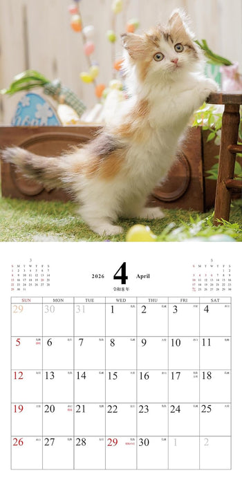 Koneko no Kimochi Calendar 2026