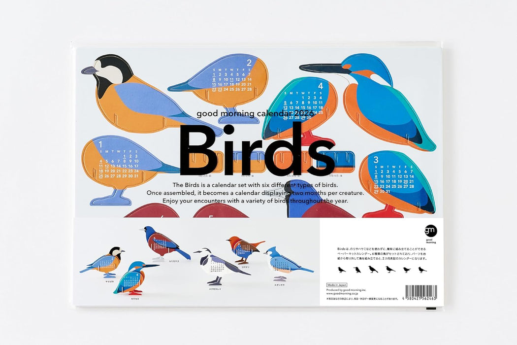 good morning 2026 desk calendar bird 2463