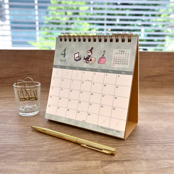 Gakken Sta:Ful 2026 Calendar Moomin Desk Calendar Little My M08530