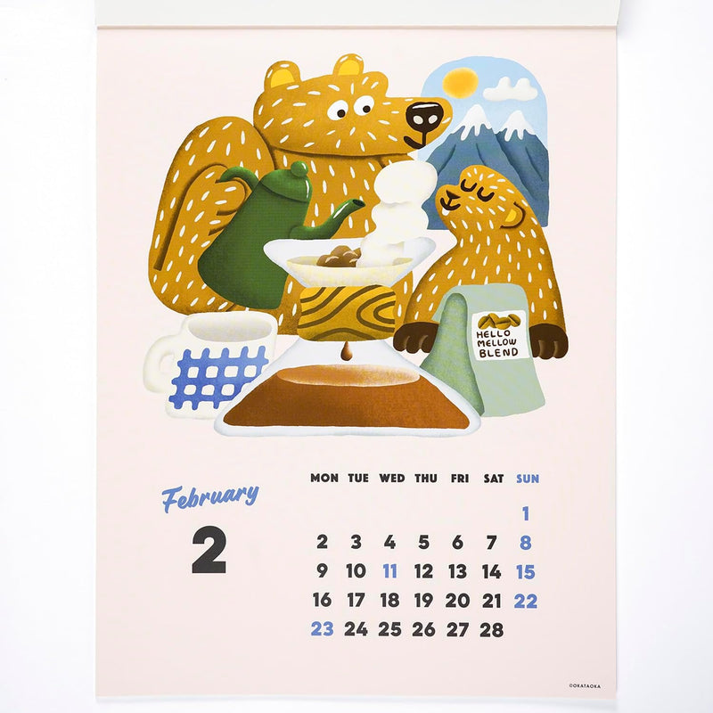 Greeting Life 2026 Wall Calendar OKATAOKA C-1676-OK