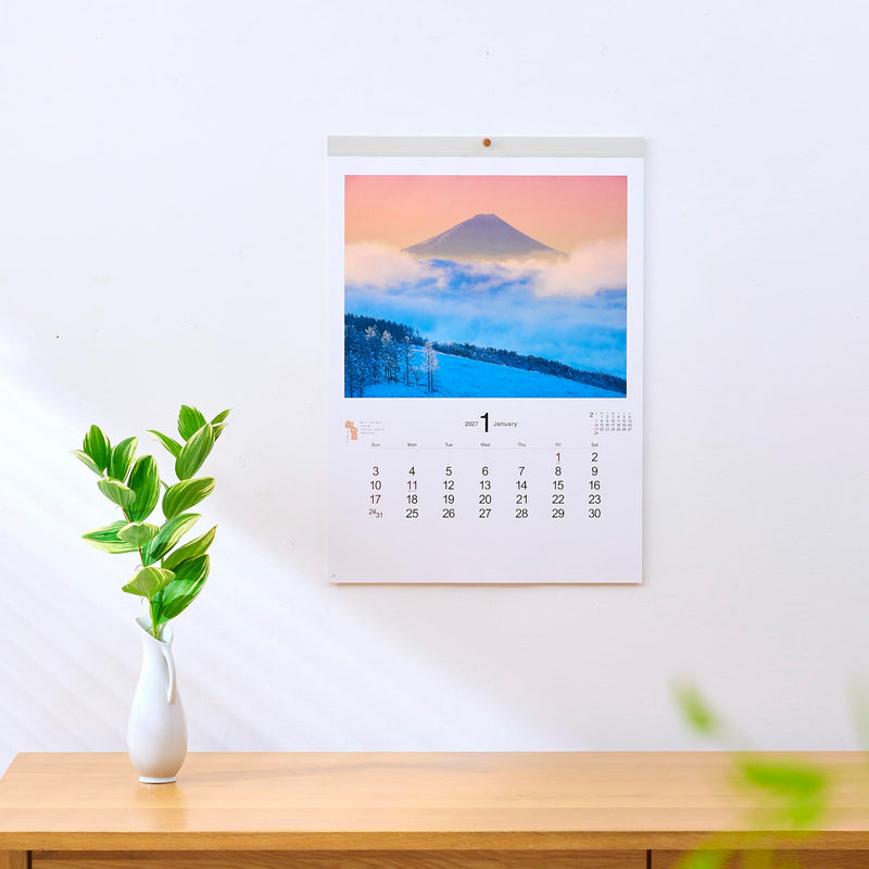 New Japan Calendar 2027 Wall Calendar Cotton Moji Monthly Table NK446