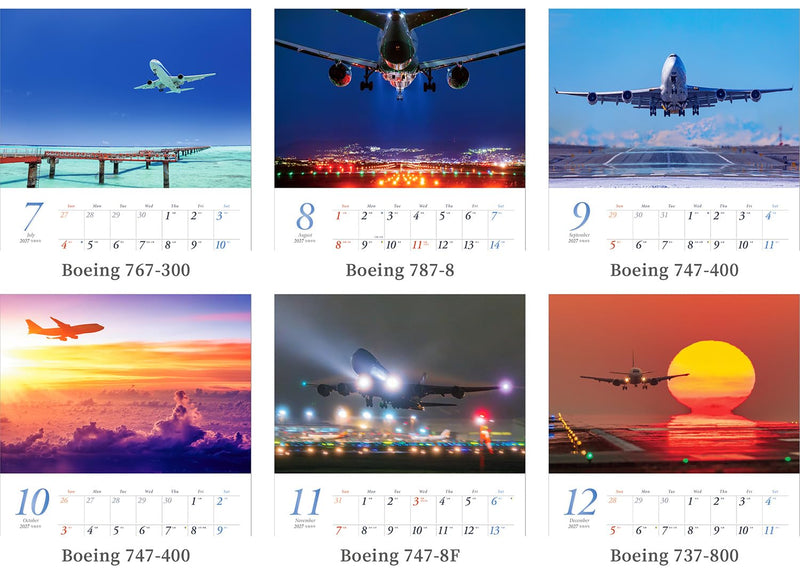 Shashin Koubou Jetstream 2027 Wall Calendar 300 x 420mm (with Transparent Holder)