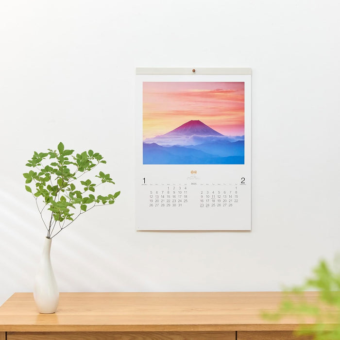 New Japan Calendar 2025 Wall Calendar PURE Memorable Scenery of Japan NK34