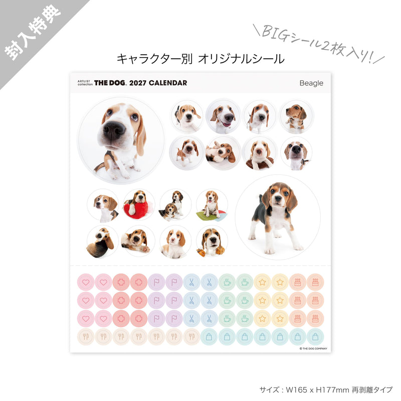 THE DOG 2027 Desk Calendar [Beagle]
