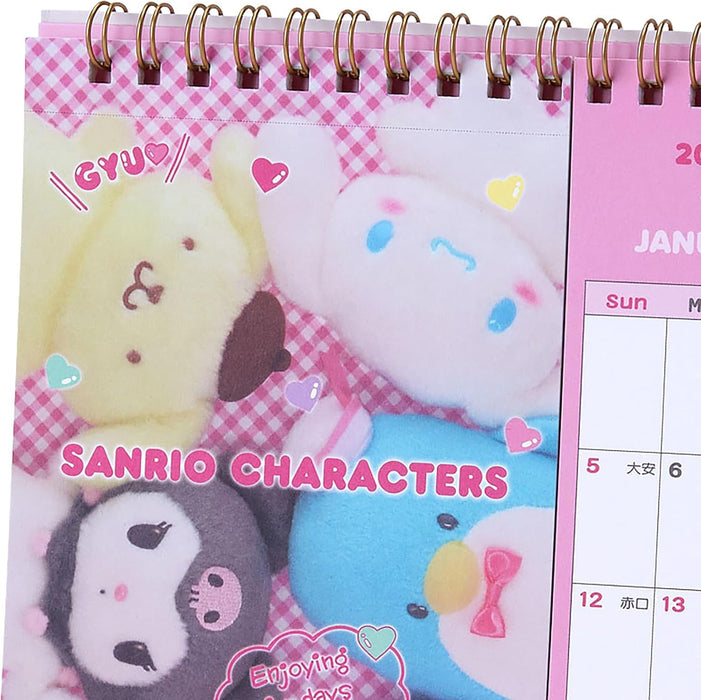 Sanrio Postcard Ring Calendar 2025 Sanrio Characters Desk Calendar 451223