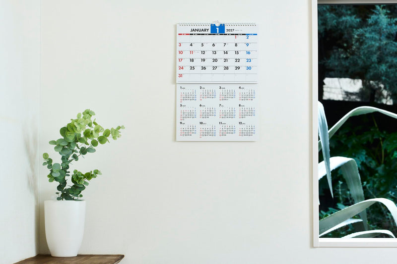 Greeting Life 2027 Desk Calendar Animal Die Cut Samoyed C-1803-ET