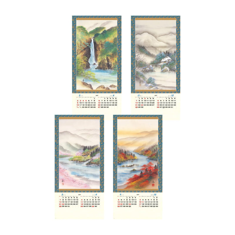 Midori 2027 Wall Calendar L Bird Pattern 31424006