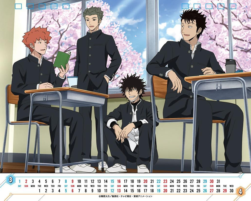 Toei Animation Desk Toei Animatio 2025 World Trigger Desk Calendar CL-036 — Japanese Book Store