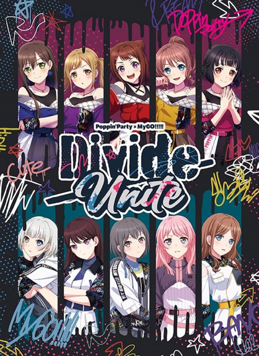 Poppin'Party x MyGO!!!!! Joint Live Concert 'Divide/Unite' Blu-ray Complete Limited Production Edition (Blu-ray + Live Audio CD + Photo Booklet) [Blu-ray]