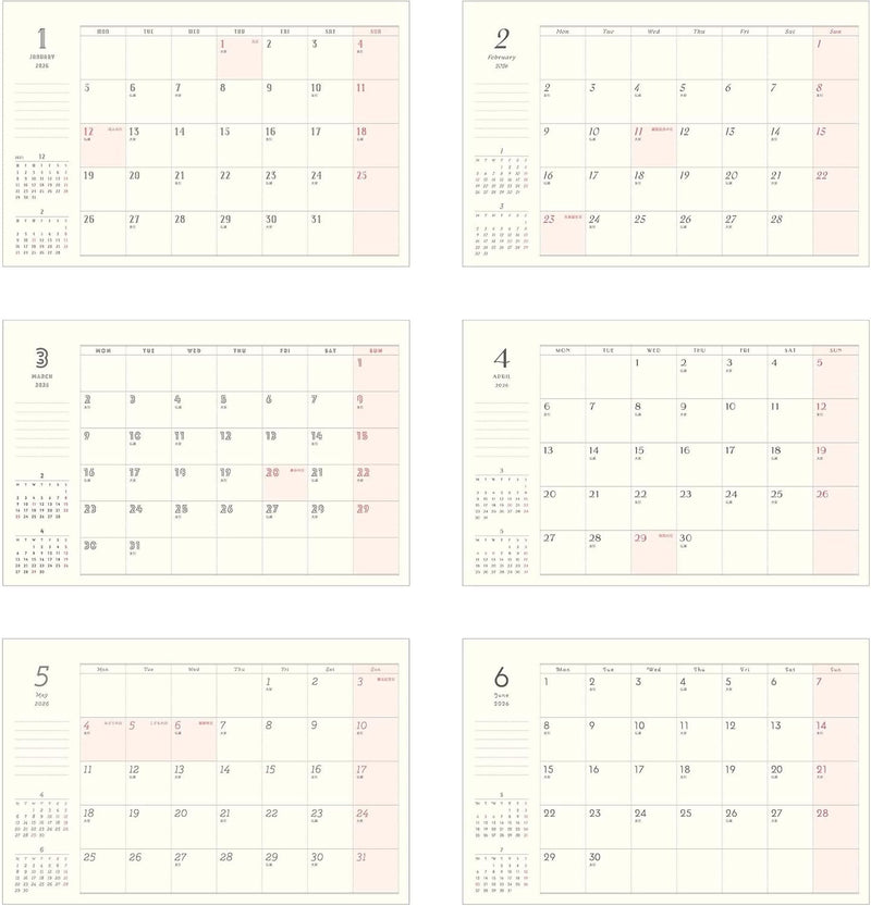 EL COMMUN MATOKA 2026 Desk Calendar Litera CAL-161