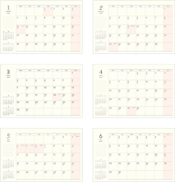 EL COMMUN MATOKA 2026 Desk Calendar Litera CAL-161