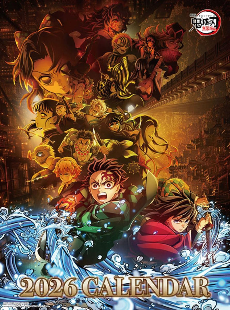 Ensky Demon Slayer: Kimetsu No Yaiba The Movie: Infinity Castle 2026 Wall Calendar B3 CL-001