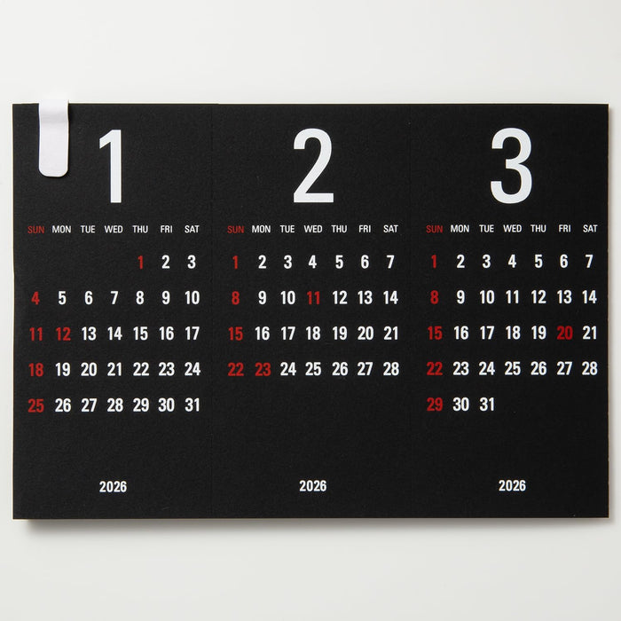 Replug 2026 Desk Calendar Triangler Black A26-497