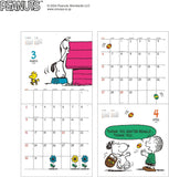 Square Snoopy 2025 Desk Calendar Red 41PCA-1