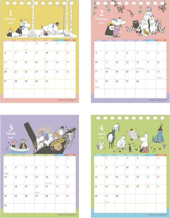 Sun-Star Stationery Moomin 2025 Desk Calendar S8521182