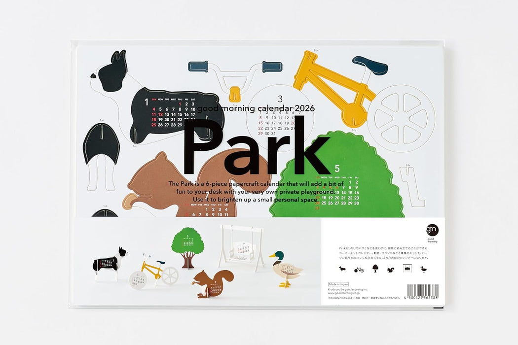 good morning 2026 desk calendar park 2388