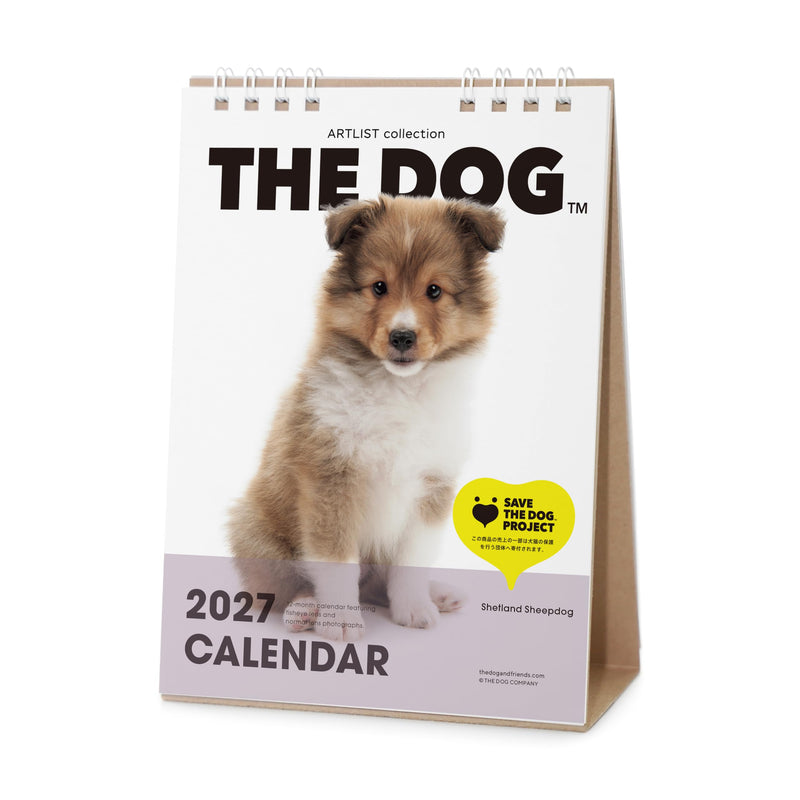 THE DOG 2027 Desk Calendar [Shetland Sheepdog]