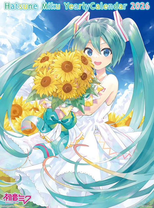 Ensky Hatsune Miku 2026 Wall Calendar B3 CL-043