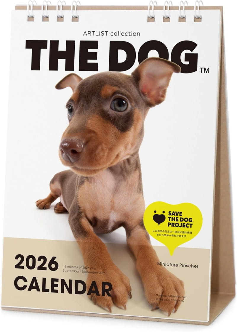 THE DOG 2026 Desk Calendar [Miniature Pinscher]