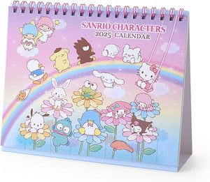 Sanrio Ring Calendar 2025 Sanrio Characters Desk Calendar with Schedule Stickers 451401