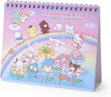 Sanrio Ring Calendar 2025 Sanrio Characters Desk Calendar with Schedule Stickers 451401