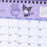 Sanrio Ring Calendar 2025 Kuromi Desk Calendar with Schedule Stickers 451363