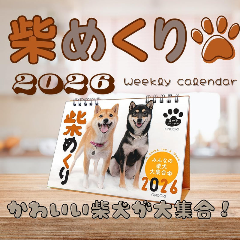 CO2 Shiba Inu 2026 Desk Calendar CK-D26-03