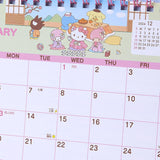 Sanrio Ring Calendar 2025 Sanrio Characters Desk Calendar with Schedule Stickers 451401