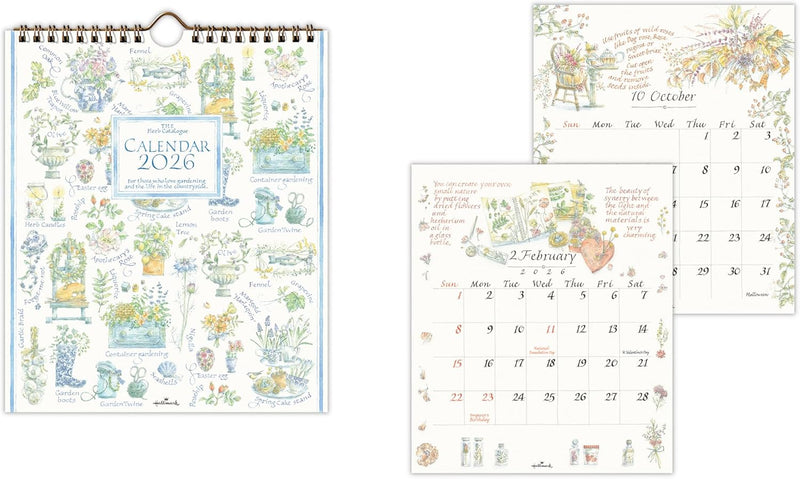 Hallmark 2026 Wall Calendar The Herb Catalogue Small 845414