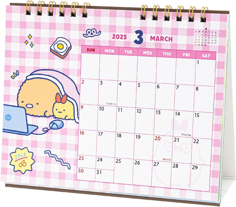 Sumikko Gurashi Desk Calendar 2025 CD39501