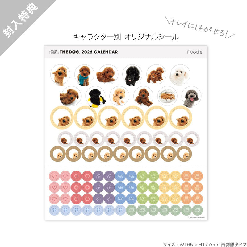 THE DOG 2026 Wall Calendar Large Size [Poodle]