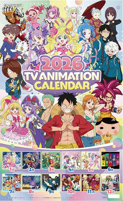 Toei Animation TV Anime 2026 Wall Calendar A2 CL-048