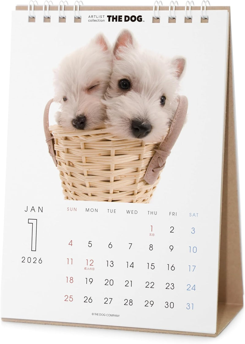 THE DOG 2026 Desk Calendar [West Highland White Terrier]