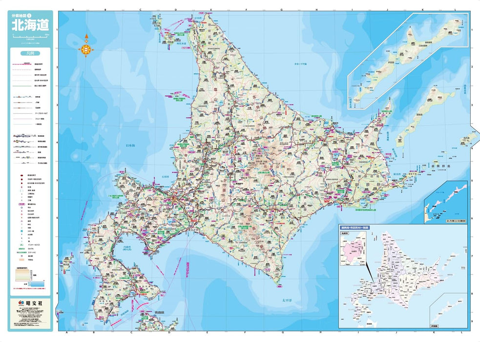 Screen Map Prefectural Map: Hokkaido (Prefecture Map 1)