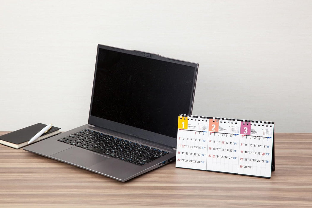 Takahashi Shoten Takahashi 2026 Desk Calendar 3-Month List Modified B7 x 3 Panels E163