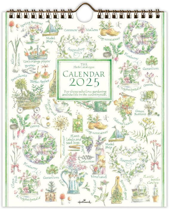 Hallmark 2025 Wall Calendar The Herb Catalogue Small 834-746