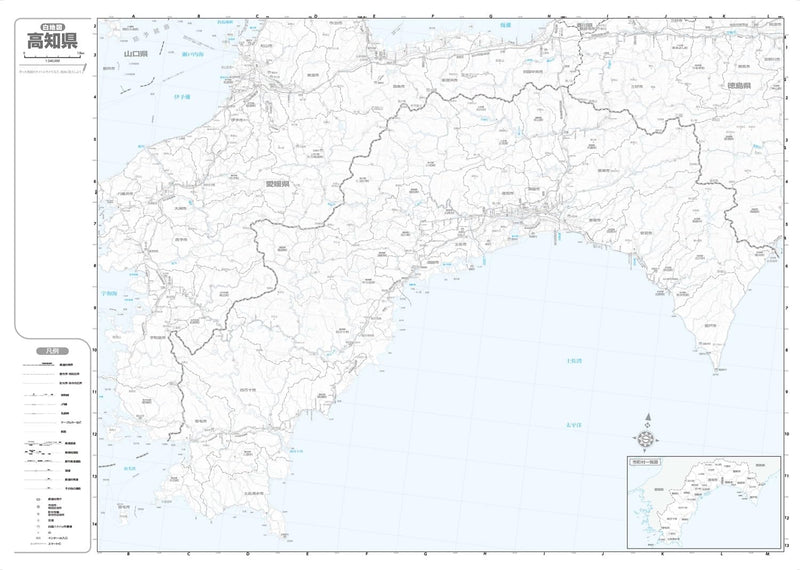 Prefecture Map Kochi (Prefecture Map 39)
