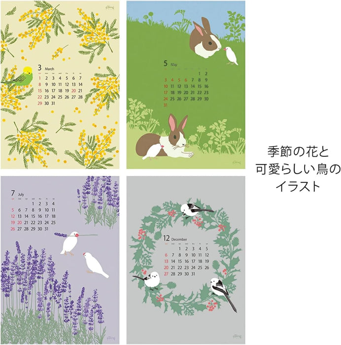 Orrb 2026 Wall Calendar A3 Torinos Birds TR-1150