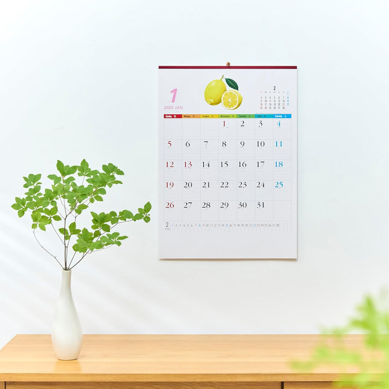New Japan Calendar 2025 Wall Calendar Fruit Memo Calendar NK444