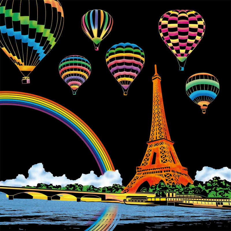 Scratch Art for Balancing the Autonomic Nervous System: Beautiful World Heritage Sites
