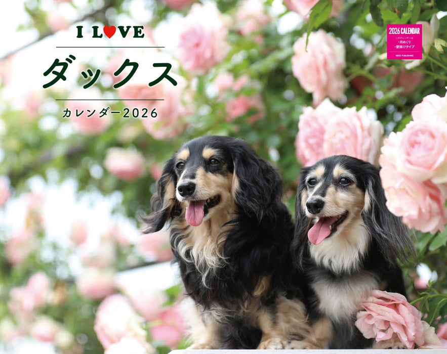 I LOVE Dachshund Calendar 2026 (Monthly/Wall Calendar)