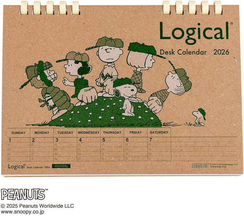 Nakabayashi FSC-MX 2026 Logical Desk Calendar B6 PG COC-CLTP-B602-26PG