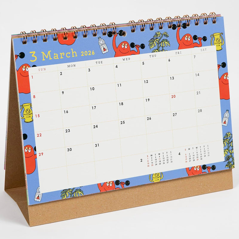 Greeting Life 2026 Desk Calendar Barbapapa C-1680-BB