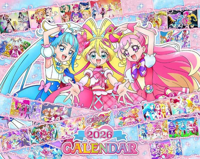 Toei Animation Pretty Cure All Stars 2026 Desk Calendar 16 x 20cm CL-016