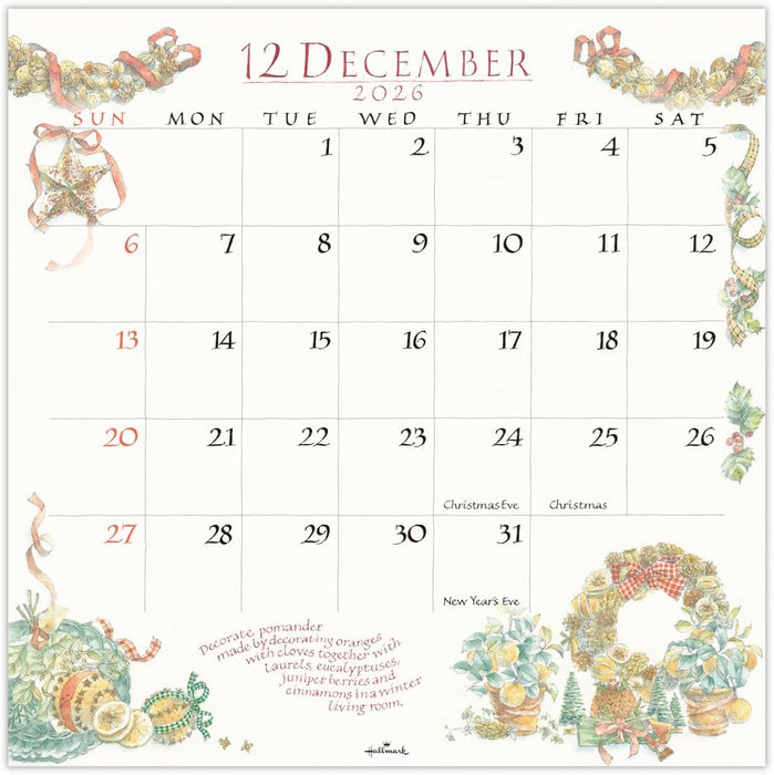 Hallmark 2026 Wall Calendar The Herb Catalogue Large 845315