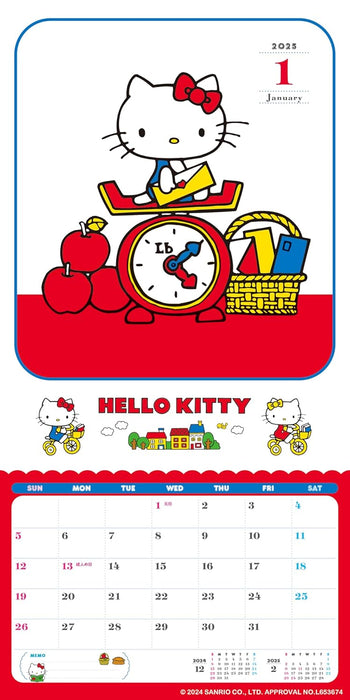 2025 Hello Kitty Wall Calendar