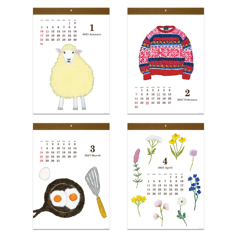 Noritsu NOLTY 2027 Desk Calendar 2-Month Modified A5 C263