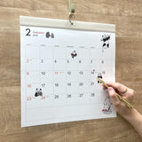 Gakken Sta:Ful 2025 Calendar Polar Bear Cafe (Shirokuma Cafe) Wall Calendar M14099