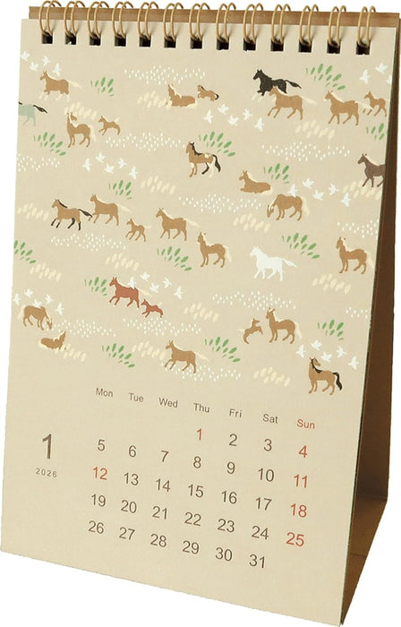 EL COMMUN MATOKA 2026 Desk Calendar Kuschel CAL-155